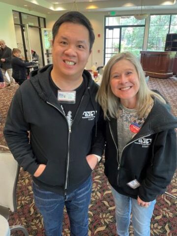 Holly Comer and Michael Chen of Wildlife Center of Silicon Valley